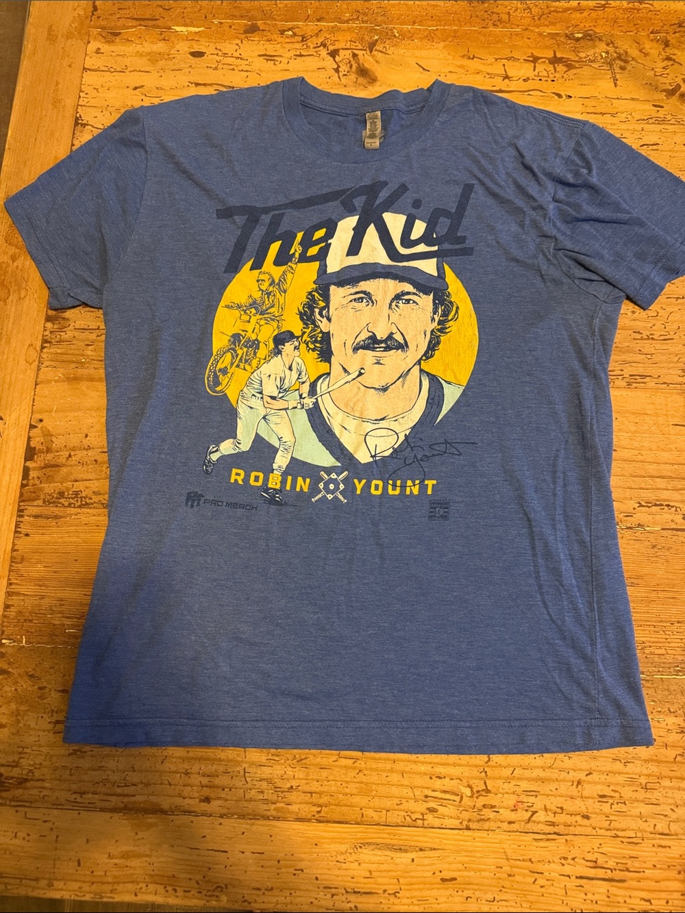 Robin Yount 'The Kid' Graphic Tee - Blue & Yellow